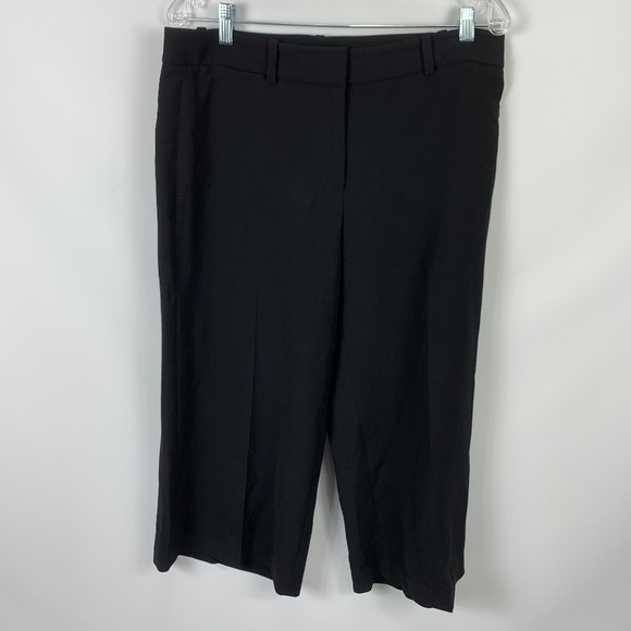 White House Black Market 10 Black Crop Pants - Picture 1 of 3